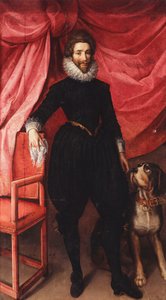 Portret van Henri de Lorraine, Hertog van Guise, genaamd Le Bafafre door Frans II Pourbus