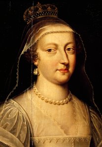 Portret van Maria Anna van Oostenrijk door Frans II Pourbus