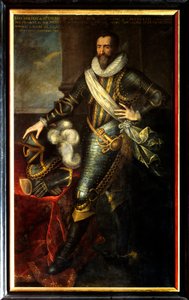 Portret van Maximilian de Bethune, hertog van Sully als grootmeester van de artillerie door Frans II Pourbus