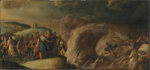 De Israëlieten steken de Rode Zee over door Frans II the Younger (studio of) Francken