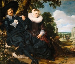Huwelijksportret van Isaac Abrahamsz Massa en Beatrix van der Laen, 1622