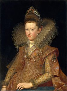 Margherita Gonzaga, prinses van Mantua door Frans Pourbus the Younger