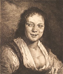 Lachend meisje, naar Frans Hals