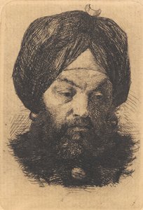 Man met tulband door Frans Schwartz