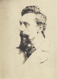Portret van Carl Bloch door Frans Schwartz