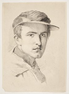 Portret van J. Th. Lundbye door Frans Schwartz