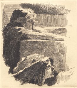 Proefplaat: Fragment van "de slechte maagden" door Frans Schwartz