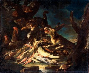 Vis, 1620 door Frans Snyders or Snijders