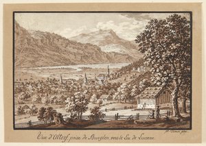 Zwitserse landschap door Frans Xaver Triner