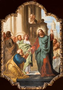 Parochiekerk (Onze-Lieve-Vrouwekerk). Interieur. Schilderij. Frans Ykens. door Frans Ykens