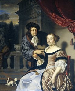 Een man en een vrouw door Frans van Mieris (I)