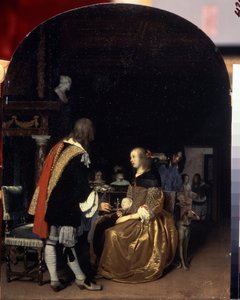 De oestermaaltijd door Frans van Mieris