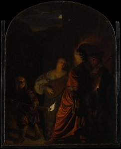 De Serenade, ca. 1678-80 door Frans van Mieris