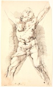 De gekruisigde St. Andreas door Frantz Cleyn