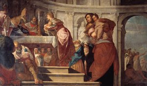 De presentatie van Christus in de tempel en de doop van Christus door Frantz Cleyn