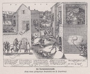 De Bartholomeusnacht, Parijs, Frankrijk door Franz (after) Hogenberg