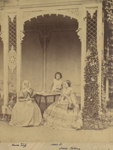Anna Wöss, Marie en Marie Antoine, 1850s-60s door Franz Antoine