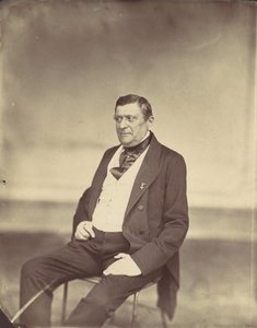 Zittende Man in Witte Vest en Donkere Jas, 1850s-60s door Franz Antoine
