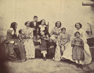 [Tien leden van de Antoine familie], 1850s-60s