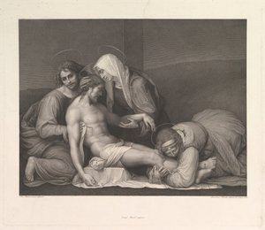 De klaagzang van Christus, 1841 door Franz Anton Erich Moritz Steinla