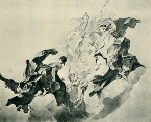 Allegorie van Geloof, Rechtvaardigheid en Schilderkunst, 1758-1759, 1943 door Franz Anton Maulbertsch