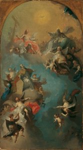 De opname van de heilige Augustinus in de hemel door Franz Anton Maulbertsch