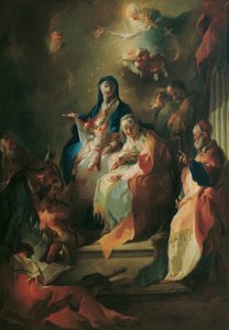 De Heilige Familie door Franz Anton Maulbertsch