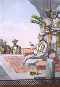 Een Rahjah met bedienden, pub. 1808-12