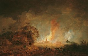 Nachtelijke grote brand
