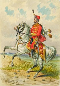 Soldaat te paard door Franz Gerasch