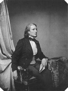 Franz Liszt, Hongaarse componist en pianist door Franz Hanfstaengl