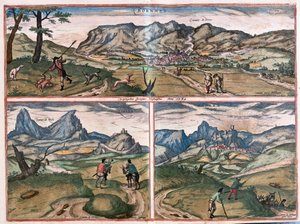 Bornos en Zahara de la Sierra, Spanje (gravure)