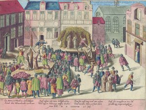 Executie in Brugge door verbranding van drie monniken voor sodomie, 28 juni 1578