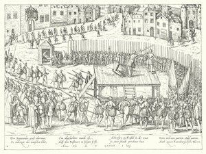 Executie van graven Egmont en Horne in Brussel, 1568