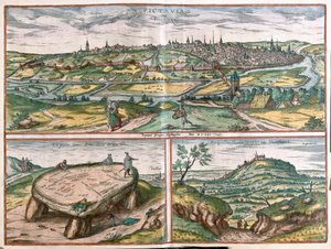 Montpellier, Tours en Poitiers, Frankrijk door Franz Hogenberg