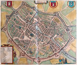 Tournai, België (gravure)