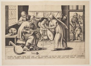 Meester John Blockhead (de luitmaker) door Franz Huys