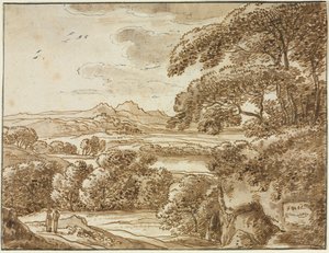 Landschap door Franz Kobell
