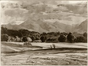 Voorgebergte landschap door Franz Kobell