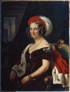 Portret van koningin Frederika van Hannover