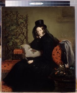 Portret van keizerin Alexandra Fedorovna (geboren Charlotte van Pruisen) door Franz Krüger