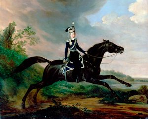 Ruiterportret van Grootvorst Alexander Nikolajevitsj