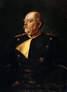 Portret van kanselier Otto von Bismarck in uniform, 1815-1898, 19e eeuw