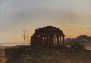 De Tempel van Concordia door Girgenti door Franz Ludwig Catel