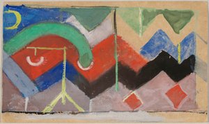 Abstracte compositie door Franz Marc