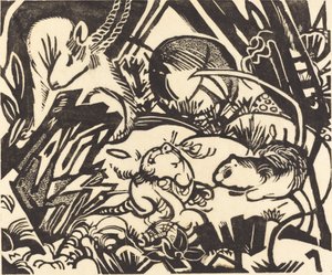 Dierenlegende, 1912 door Franz Marc