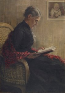 Portret van de moeder van de kunstenaar door Franz Marc