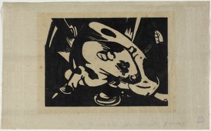 De stier door Franz Marc
