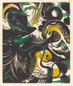 Genesis II door Franz Marc