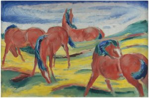 Grazende paarden III, 1910